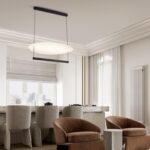 Nowoczesna lampa wisząca do salonu Sfumato 85 - czarna