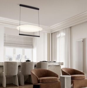 Nowoczesna lampa sufitowa do salonu Sfumato 85 - czarna