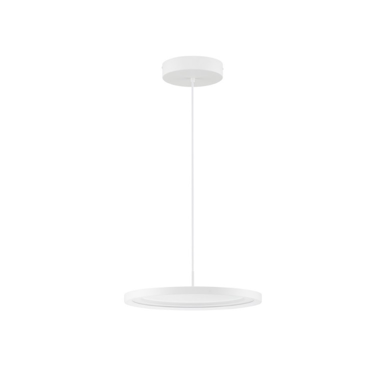 Płaska lampa wisząca Neru LED - biały mat