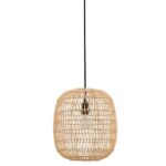 Rattanowa lampa wisząca Zoreli 30 - beżowa