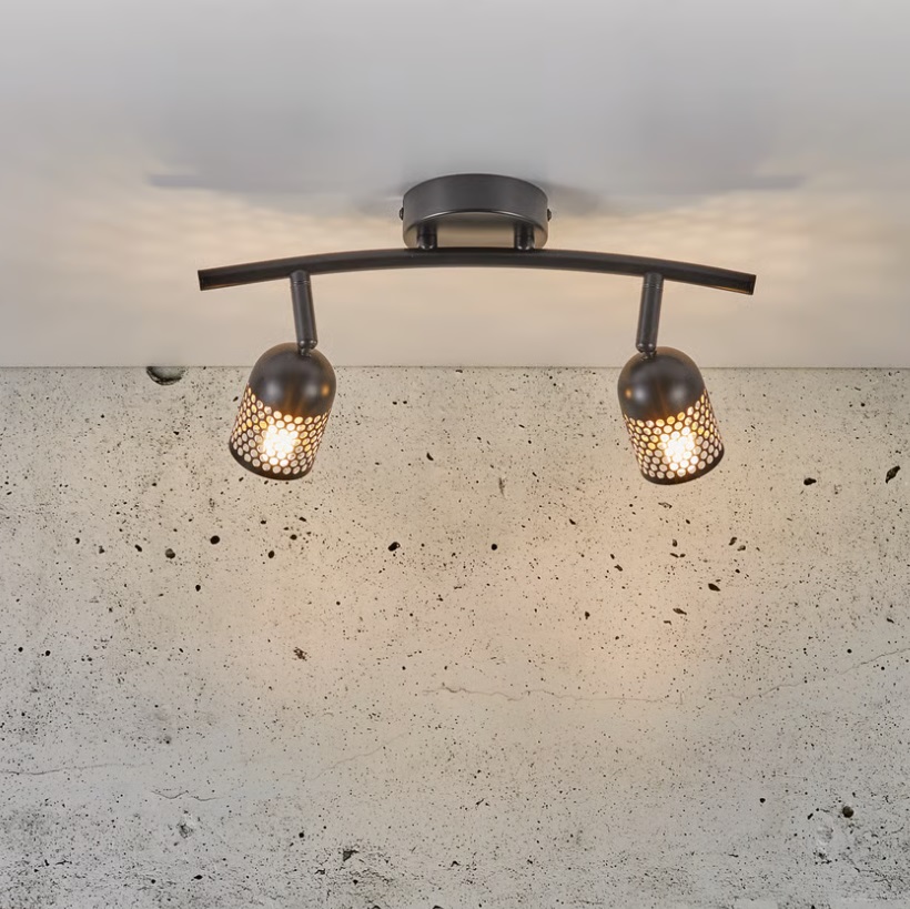 SALE! Czarna lampa sufitowa Alfred 2 - do przedpokoju