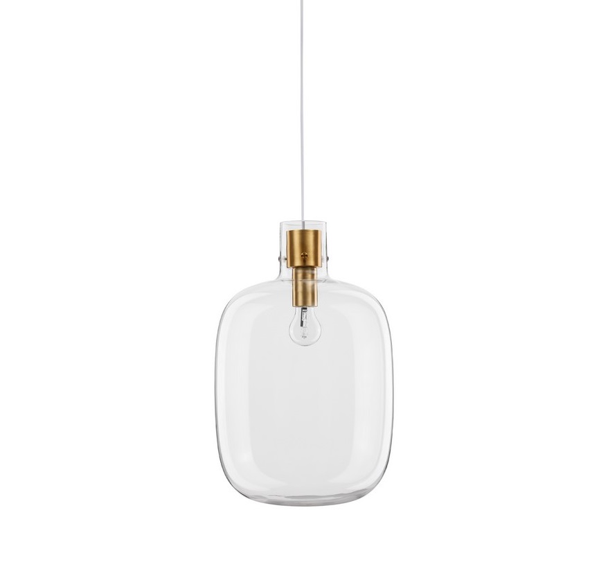 Szklana lampa wisząca Mellu 30 - transparentna