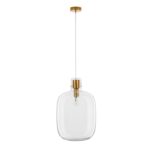 Szklana lampa wisząca Mellu 30 - złota