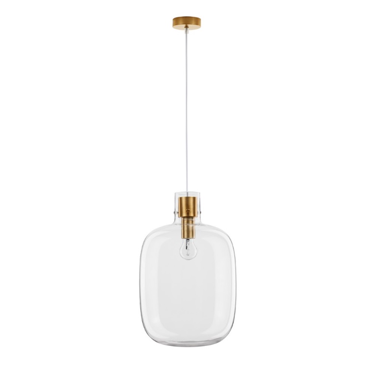 Szklana lampa wisząca Mellu 30 - złota