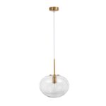 Szklana lampa wisząca Quina 28 - klasyczne złoto