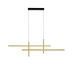 Złota geometryczna lampa wisząca Shadowbeam - LED 43W
