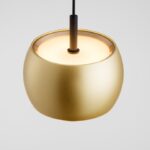 Złota lampa wisząca Softlin LED