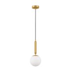 Złota lampa wisząca Veliana - podsufitka złota