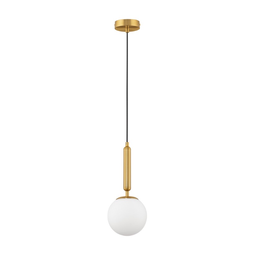 Złota lampa wisząca Veliana - podsufitka złota