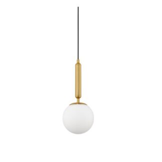 Złota lampa wisząca Veliana - szklana kula