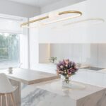 Złota lampa wisząca na pilota Xalume LED - 45W