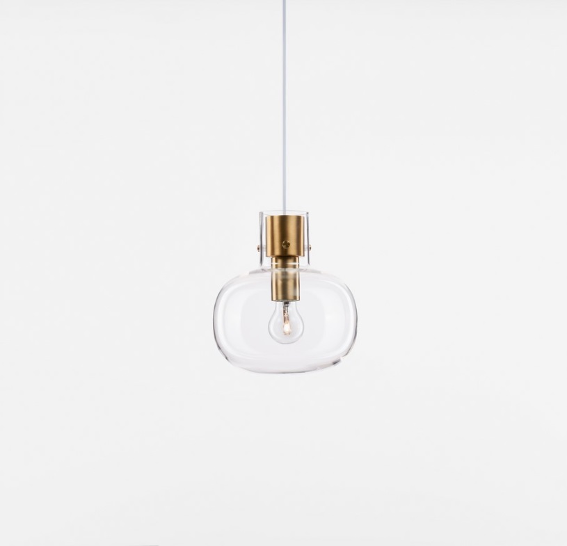 Złota lampa wisząca nad stół Mellu 22