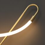 Złoty kinkiet Essa LED - dekoracyjny