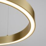 Złoty żyrandol Tovia 60 - elegancka obręcz LED