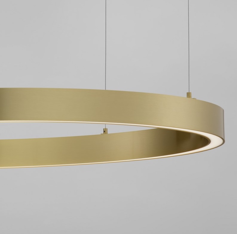 Żyrandol LED Tovia - złoty ring