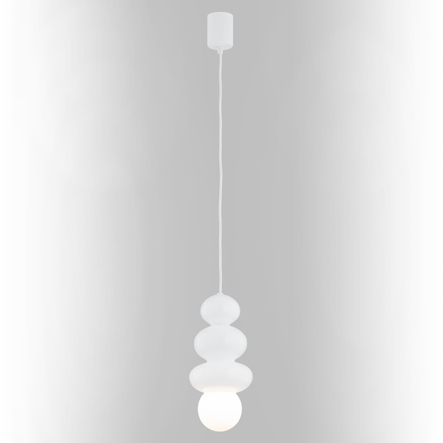 Biała lampa wisząca łazienkowa Orlando Plus - IP44