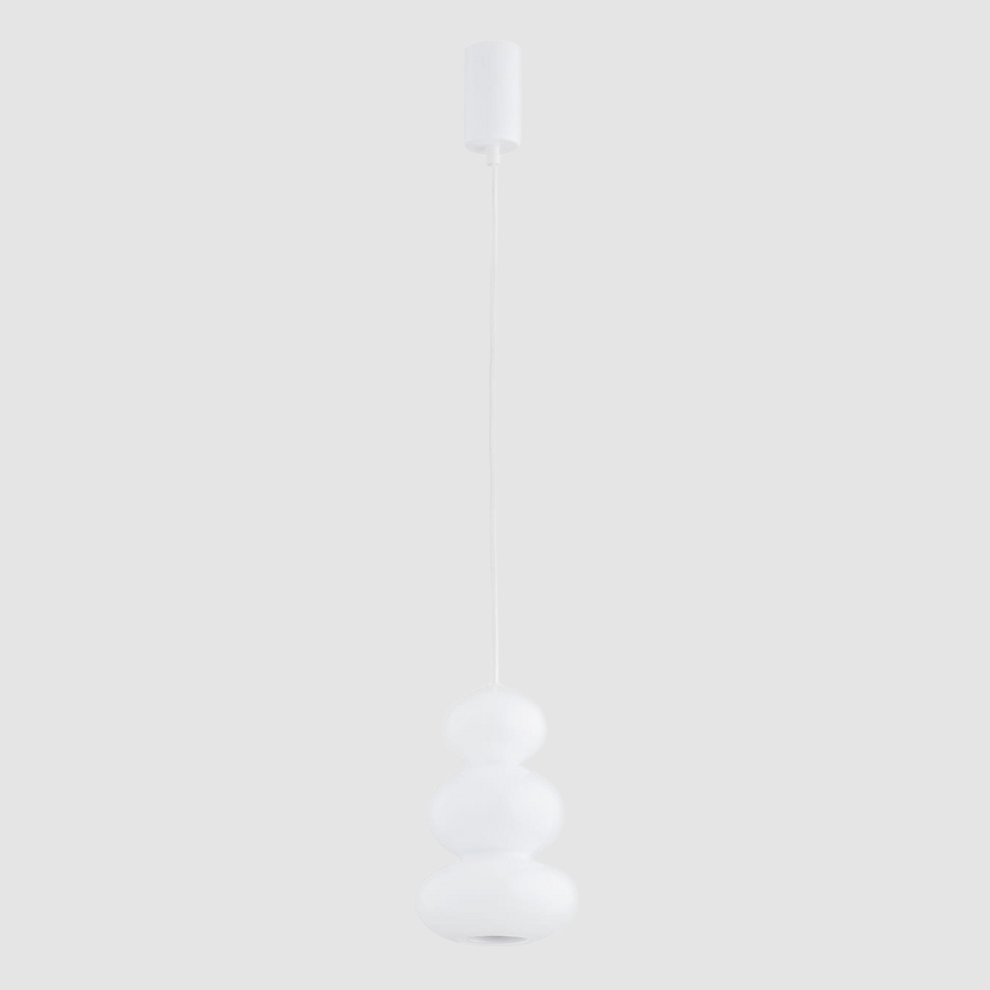 Dyskretna lampa wisząca Orlando - z białymi kulkami