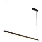 Czarna lampa wisząca belka Miami 120cm - podłużna
