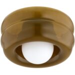 Lampa sufitowa Tevo Argon - bursztynowy kolor