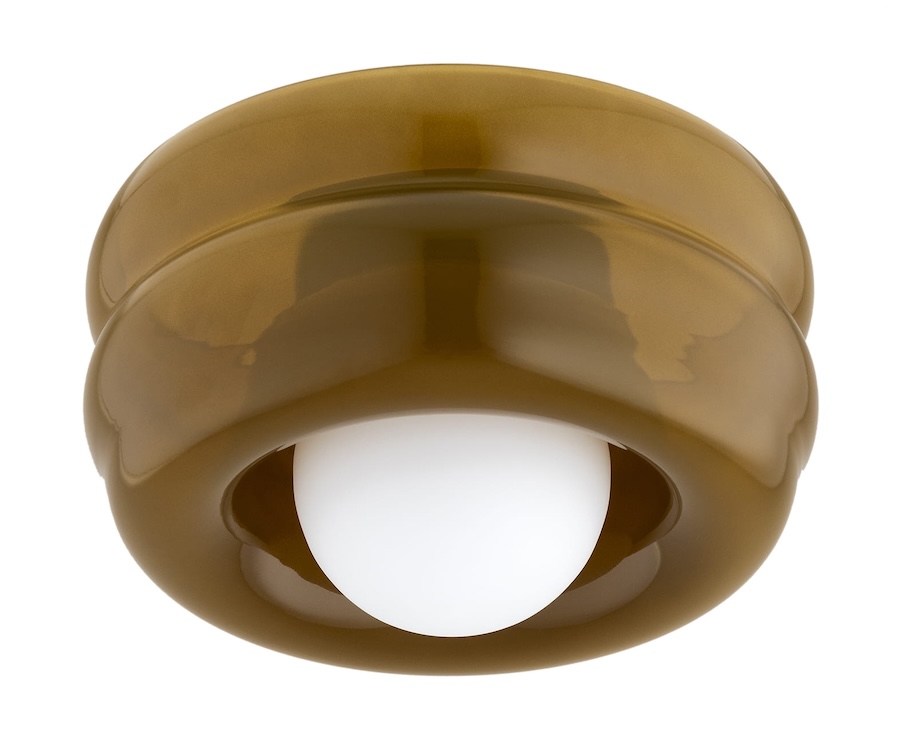 Lampa sufitowa Tevo Argon - bursztynowy kolor