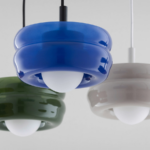lampy wiszące szklane klosze pofalowane Tevo Argon