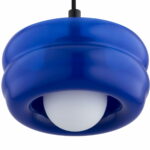 Niebieska pofalowana lampa wisząca Tevo