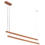 Czerwona lampa wisząca Miami 2 120cm - różne konfiguracje