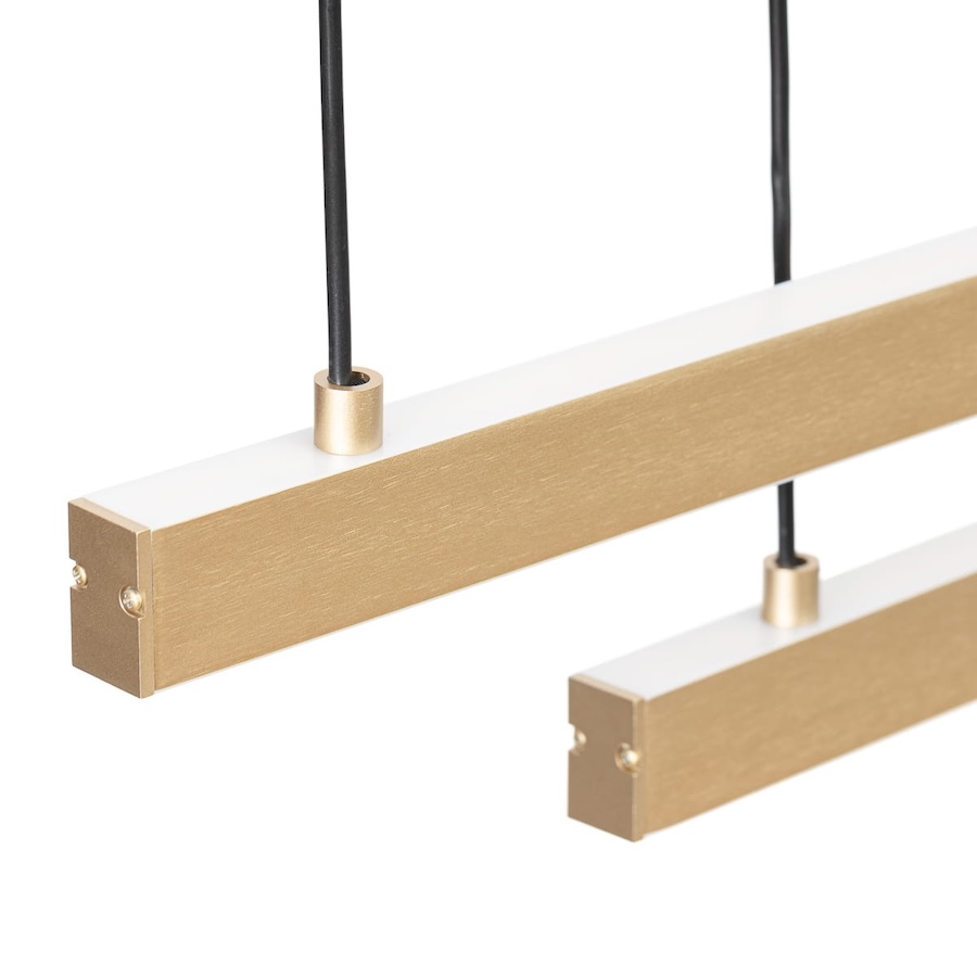 podwójna podłużna zlota lampa patyki Miami Argon