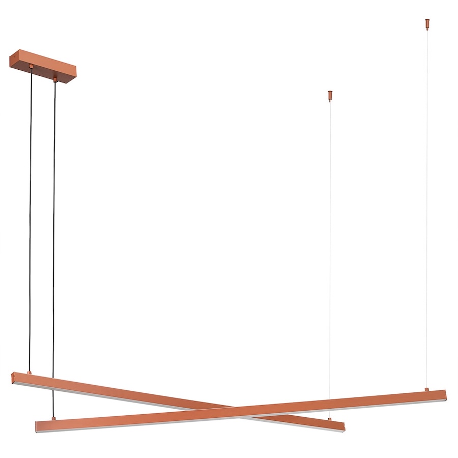 Czerwona lampa wisząca nad stół Miami 2 120cm