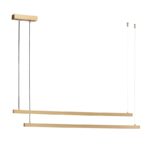 Złota lampa wisząca nad stół Miami 120cm - światło góra dół