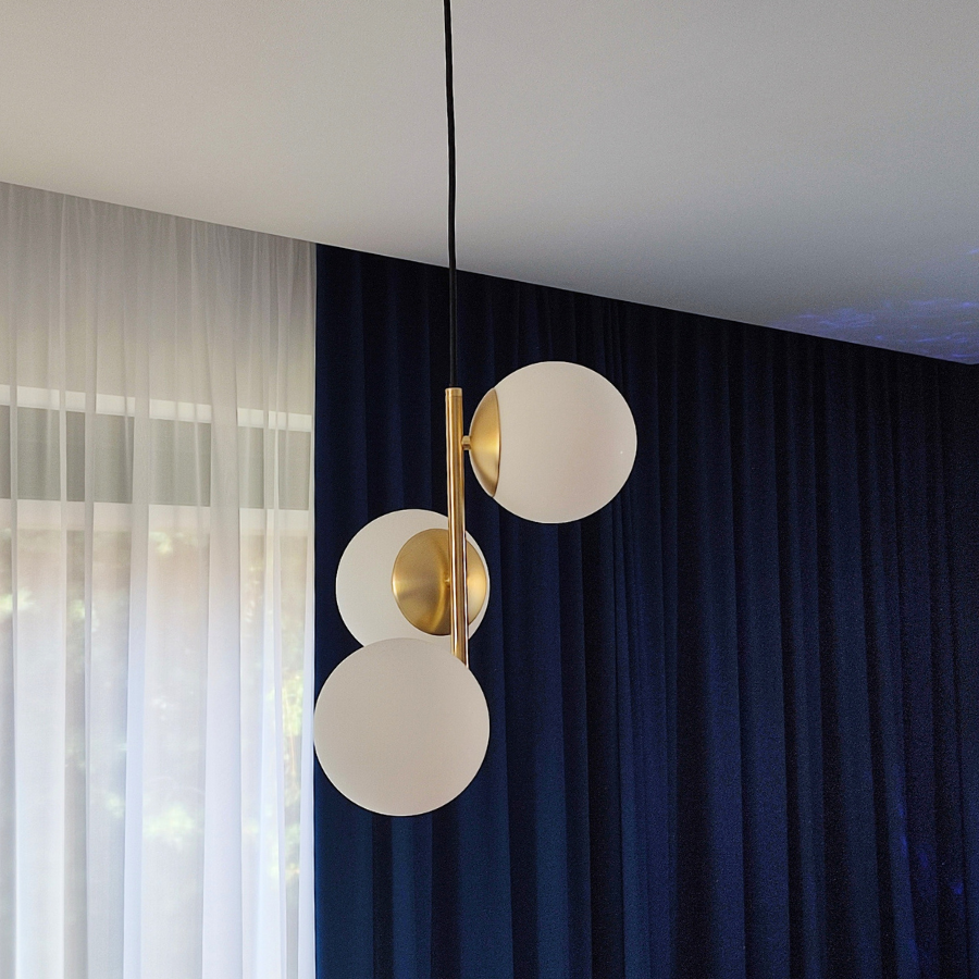 zlota lampa wiszaca kule lilly nordlux