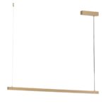 Złota lampa wisząca podłużna Miami 120cm - liniowa nad stół