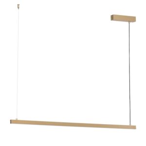 Złota lampa wisząca podłużna Miami 120cm - liniowa nad stół