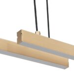 zlota wąska liniowa lampa wiszaca nad stol Miami Argon