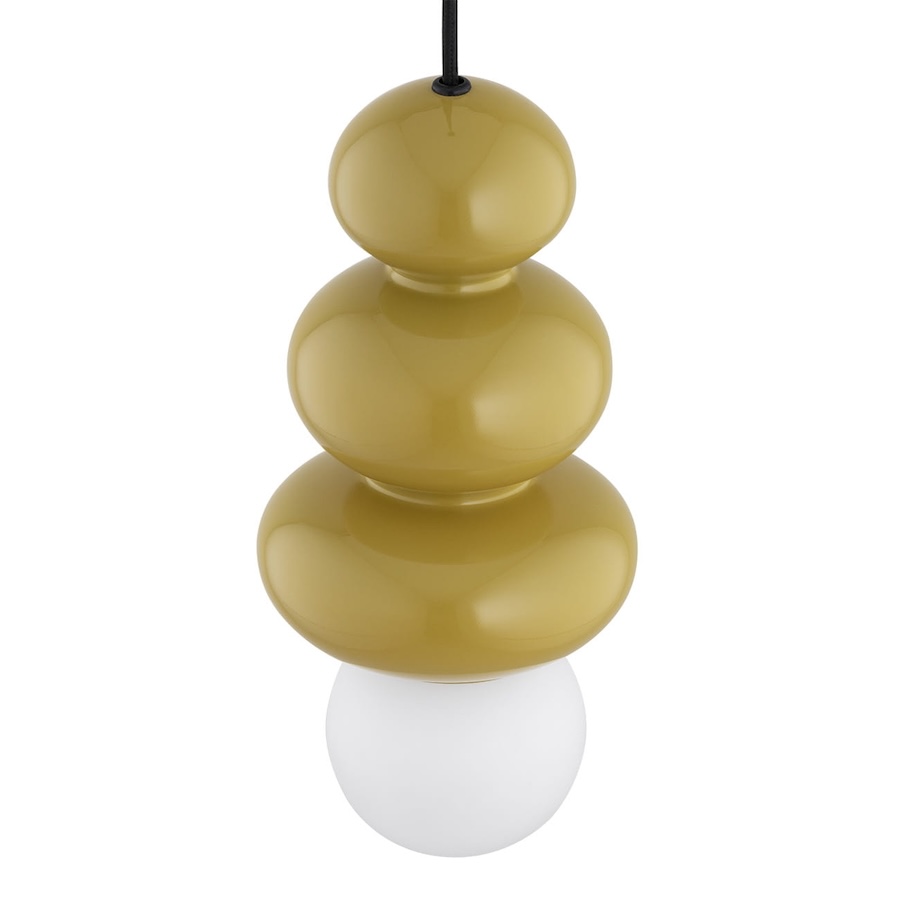 Żółta lampa wisząca Orlando Plus Argon - ozdobne kulki