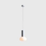 Szara nowoczesna lampa wisząca Flo Grey 19 - Aldex