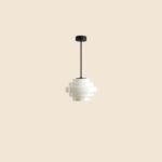 Lampa sufitowa Filo Milky S 14 - kaskadowy klosz z białego szkła
