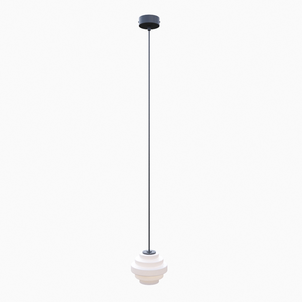 Lampa wisząca Filo Milky L 14 - biały kaskadowy klosz