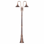 Brązowa latarnia do ogrodu Boston IP44 - 237 cm