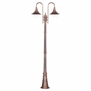 Brązowa latarnia do ogrodu Boston IP44 - 237 cm