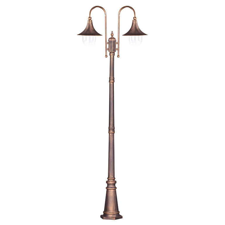 Brązowa latarnia do ogrodu Boston IP44 - 237 cm
