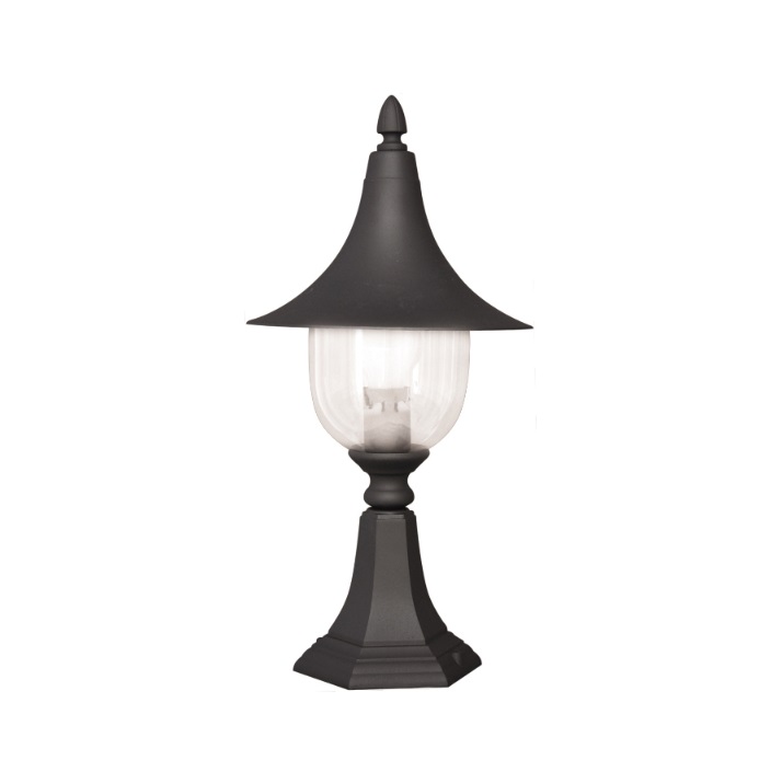 Czarna latarenka ogrodowa Boston - 53cm IP44