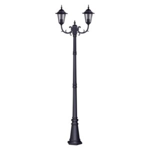 Czarna latarnia na wjazd domu Standard 2 - 233cm