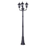 Czarna latarnia uliczna Standard 3 - 233cm