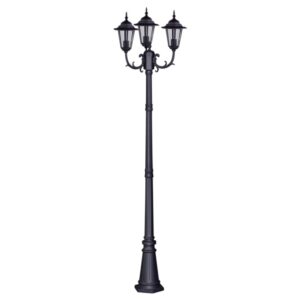 Czarna latarnia uliczna Standard 3 - 233cm