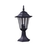 Czarny lampion ogrodowy na prąd Standard 44cm - IP44