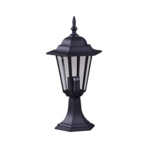 Czarny lampion ogrodowy na prąd Standard 44cm - IP44