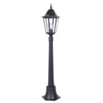 Czarny słupek ogrodowy Lozana 114cm - IP44