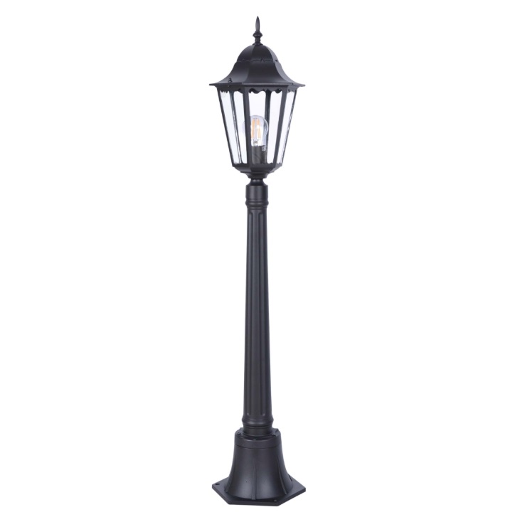 Czarny słupek ogrodowy Lozana 114cm - IP44