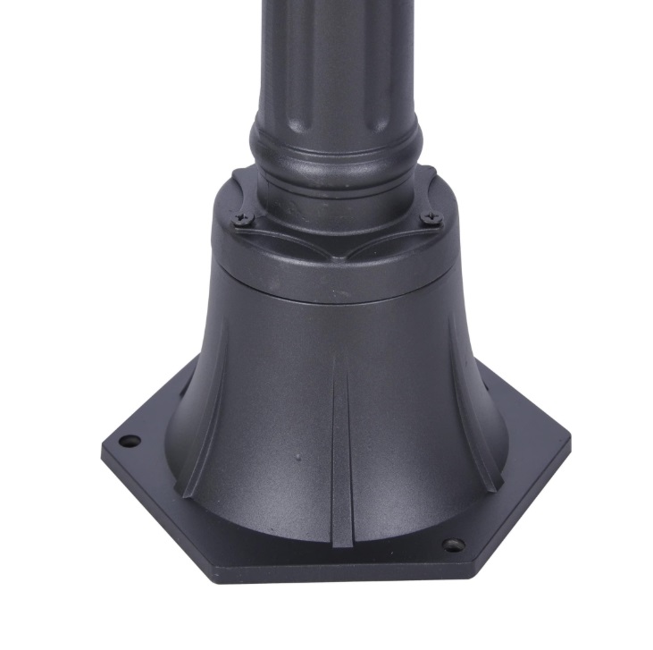 Czarny słupek ogrodowy Lozana 114cm - podstawa